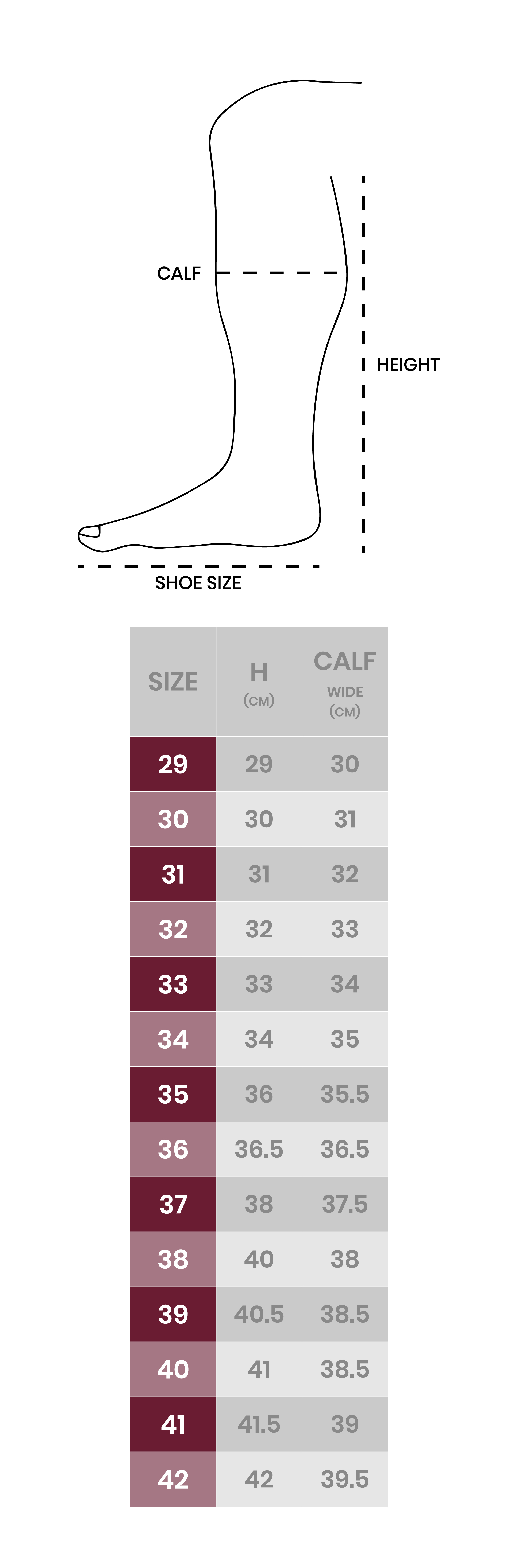 Size<br>guide